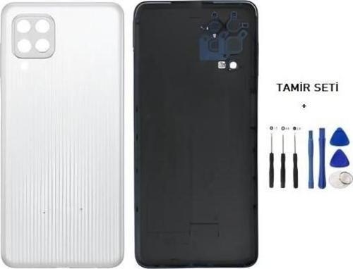 Samsung Galaxy M22  - SM-M225 FULL Kasa Arka Kapak Takım BEYAZ - TAMİR SETİ