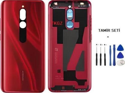 Xiaomi redmi 8 FULL Kasa Arka Kapak Yan Tuş Takımı KIRMIZI - TAMİR SETİ