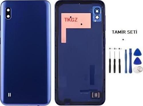 Samsung Galaxy A10  - SM-A105F FULL Kasa Arka Kapak Takım MAVİ - TAMİR SETİ