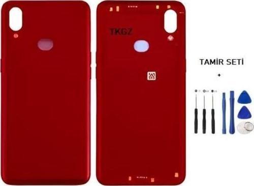 Samsung Galaxy A10S  - SM-A107F FULL Kasa Arka Kapak Takım KIRMIZI - TAMİR SETİ