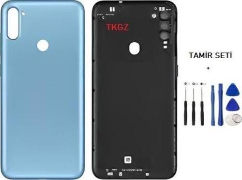 Samsung Galaxy A11  - SM-A115F FULL Kasa Arka Kapak Takım MAVİ - TAMİR SETİ