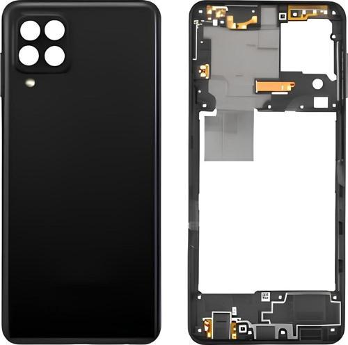 Samsung Galaxy A22 - SM-A225F 4G FULL Kasa Arka Kapak Takım SİYAH