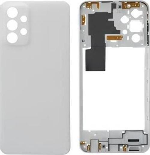 Samsung Galaxy A23  - SM-A235F FULL Kasa Arka Kapak Takım BEYAZ