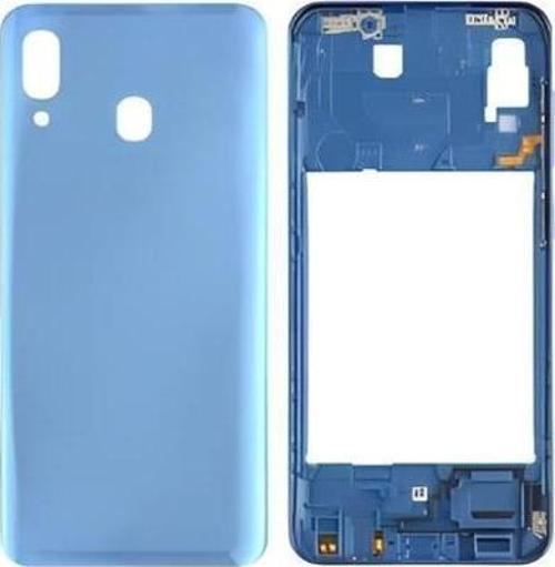 Samsung Galaxy A30  - SM-A305F FULL Kasa Arka Kapak Takım MAVİ