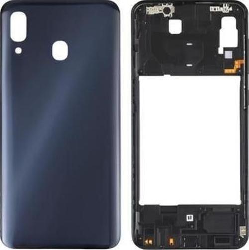 Samsung Galaxy A30  - SM-A305F FULL Kasa Arka Kapak Takım SİYAH