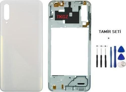 Samsung Galaxy A30S  - SM-A307F FULL Kasa Arka Kapak Takım BEYAZ - TAMİR SETİ