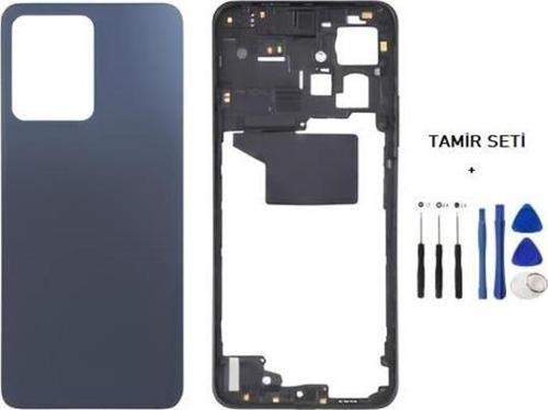 Xiaomi redmi NOTE 12 - 4G - FULL Kasa Arka Kapak Takım SİYAH - TAMİR SETİ