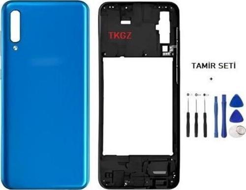 Samsung Galaxy A50  - SM-A505F FULL Kasa Arka Kapak Takım MAVİ - TAMİR SETİ