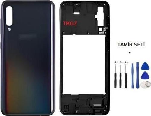 Samsung Galaxy A50  - SM-A505F FULL Kasa Arka Kapak Takım SİYAH - TAMİR SETİ