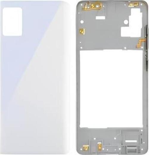 Samsung Galaxy A51  - SM-A515F FULL Kasa Arka Kapak Takım BEYAZ
