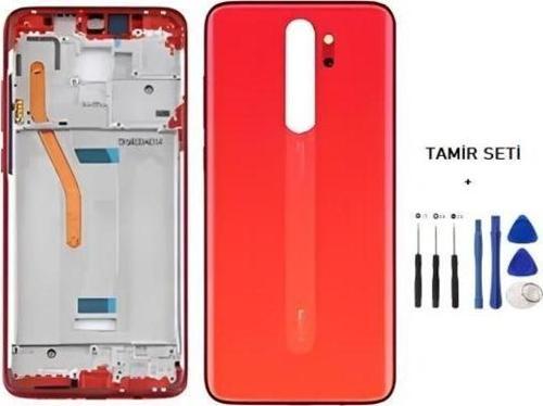 Xiaomi redmi NOTE 8 PRO FULL Kasa Arka Kapak Takım KIRMIZI - TAMİR SETİ
