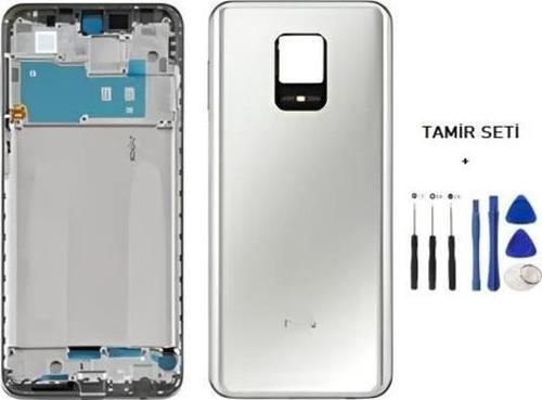 Xiaomi redmi NOTE 9 PRO FULL Kasa Arka Kapak Takım BEYAZ - TAMİR SETİ