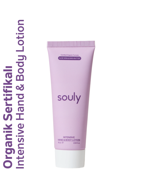 Yoğun Nemlendirici El&Vücut Losyonu-Aloe Vera&Shea Butter-Cosmos Organic Sertifikalı 75ml