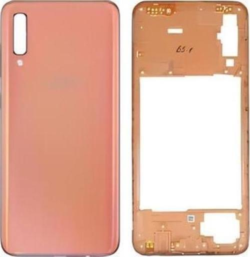 Samsung Galaxy A70  - SM-A705F FULL Kasa Arka Kapak Takım TURUNCU
