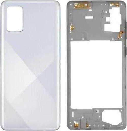 Samsung Galaxy A71 - SM-A715F FULL Kasa Arka Kapak Takım BEYAZ