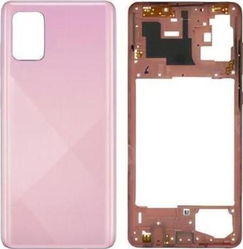 Samsung Galaxy A71 - SM-A715F FULL Kasa Arka Kapak Takım PEMBE