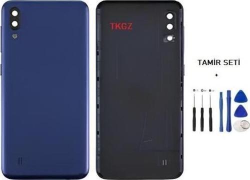 Samsung Galaxy M10  - SM-M015 FULL Kasa Arka Kapak Takım MAVİ - TAMİR SETİ