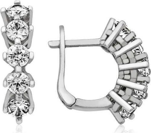 925 Ayar Gümüş 5 Taş Küpe