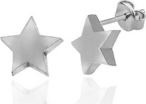 Gümüş Yıldız Çivili Kadın Küpe