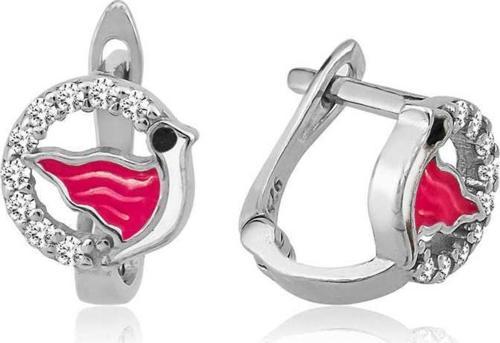 Gümüş Kuş Çocuk Küpesi