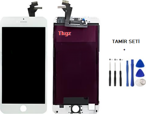 İphone 6 PLUS Lcd Ekran Dokunmatik  Kalite (LW MARKA) BEYAZ + TAMİR SETİ