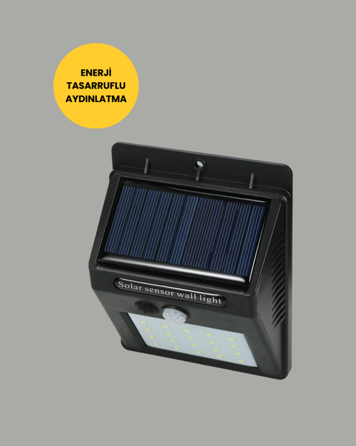tekno Su Geçirmez IP65 20 LED Solar Sensörlü Bahçe ve Veranda Aydınlatma Yeni Nesil 2026