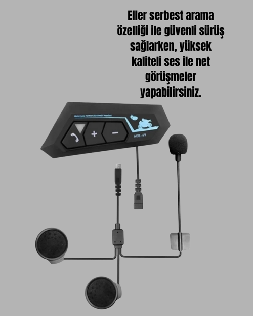 tekno Motosiklet Sürüşleri İçin BT22 Kask Bluetooth Kulaklık Mikrofonlu Yeni Nesil 2026