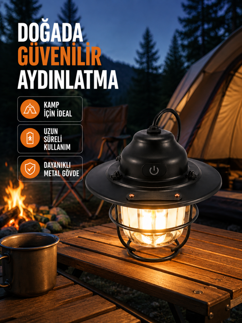 tekno Uzun Ömürlü Bataryalı Outdoor LED Gece Lambası 2026