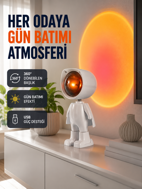 tekno Loş Işıklı Şarjlı Ortam Lambası – Kompakt ve Portatif Yeni Nesil 2026