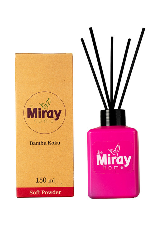 Gül Parfümlü Bambu Çubuklu Oda Kokusu Çevre Dostu Polietilen Şişe 150 Ml