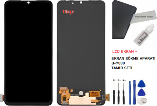 OPPO A73 -2020 Lcd Ekran Dokunmatik Kalite OLED + B-7000 + TAMİR SETİ