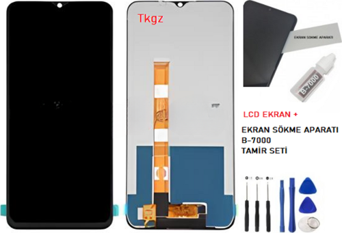 OPPO REALMİ C25S Lcd Ekran Dokunmatik  Kalite + B-7000 + TAMİR SETİ