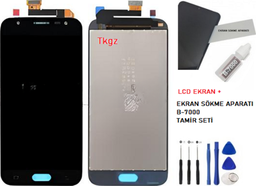 Samsung Galaxy J3 PRO - SM-J330F Lcd Ekran Dokunmatik  Kalite SİYAH + B-7000 + TAMİR SETİ