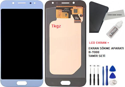 Samsung Galaxy J5 PRO - SM-J530F Lcd Ekran Dokunmatik  Kalite MAVİ + B-7000 + TAMİR SETİ