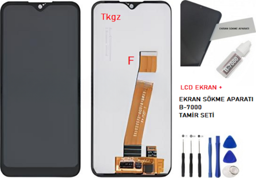 Samsung Galaxy A01F - SM-A015F Lcd Ekran Dokunmatik Kalite + B-7000 + TAMİR SETİ