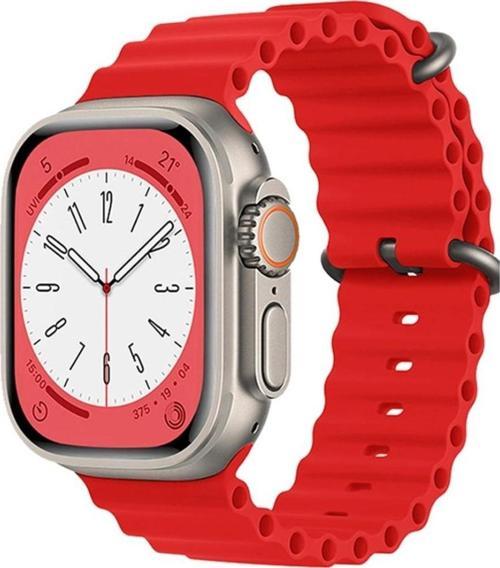 Watch Hk9 Ultra 2 Amoled Ekran Android iOS Harmonyos Uyumlu Akıllı Saat Kırmızı