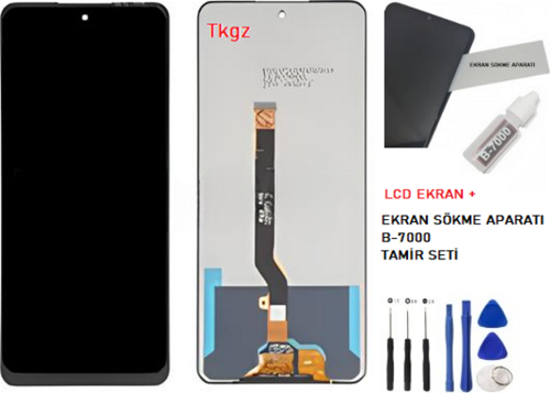Tekno Camon 19 PRO Lcd Ekran Dokunmatik  Kalite + B-7000 + TAMİR SETİ