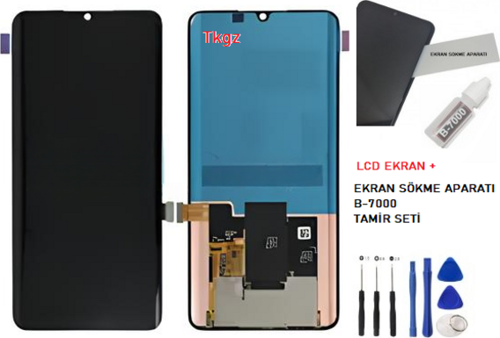 Xiaomi Mİ NOTE 10 LİTE Lcd Ekran Dokunmatik Kalite + B-7000 + TAMİR SETİ