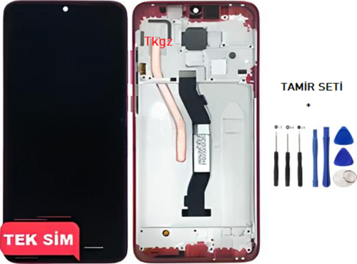 Xiaomi Redmi NOTE 8 PRO Lcd Ekran Dokunmatik  Kalite ÇITALI KIRMIZI + TAMİR SETİ