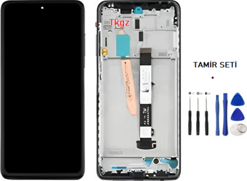 Xiaomi POCO X3 NFC Lcd Ekran Dokunmatik  Kalite ÇITALI SİYAH + TAMİR SETİ