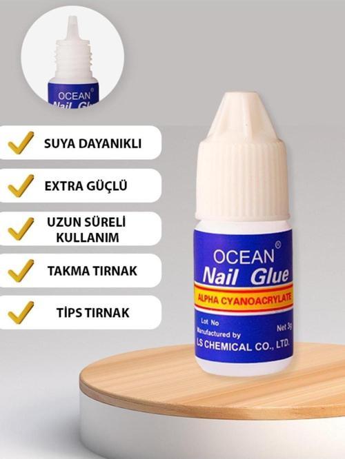 Takma Tırnak Yapıştırıcı Tips Yapıştırıcı Hızlı Yapıştırıcı Nail Glue 3 gr