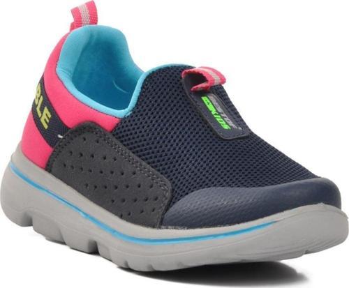 BST-B82-P Lacivert-Fuşya Çocuk Spor Ayakkabı
