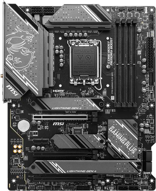 Z790 GAMING PLUS WIFI 7200Mhz(OC) DDR5 M.2 DP HDMI 1700P