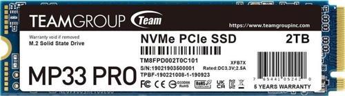 MP33 Pro 2TB 2400/2100MB/s NVMe PCIe Gen3x4 M.2 SSD Disk (TM8FPD002T0C101)
