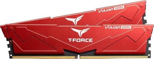T-Force Vulcan Red 32GB (2x16GB) 5600Mhz CL36 DDR5 Gaming Ram (FLRD532G5600HC36BDC01)