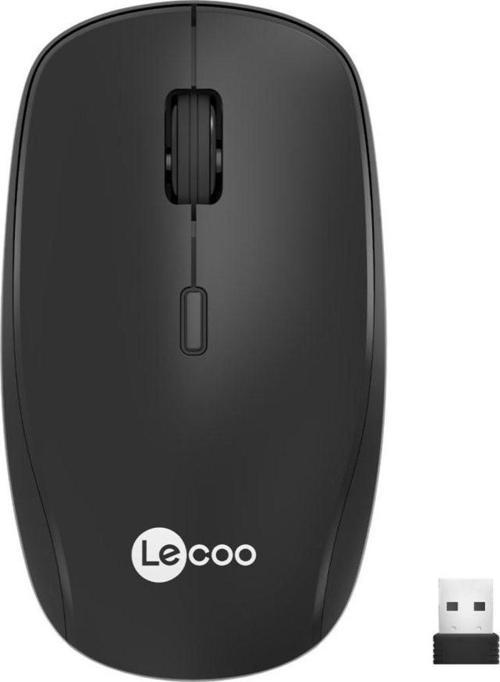 LECOO WS203 KABLOSUZ 2400DPI 4 TUSLU OPTİK MOUSE SİYAH