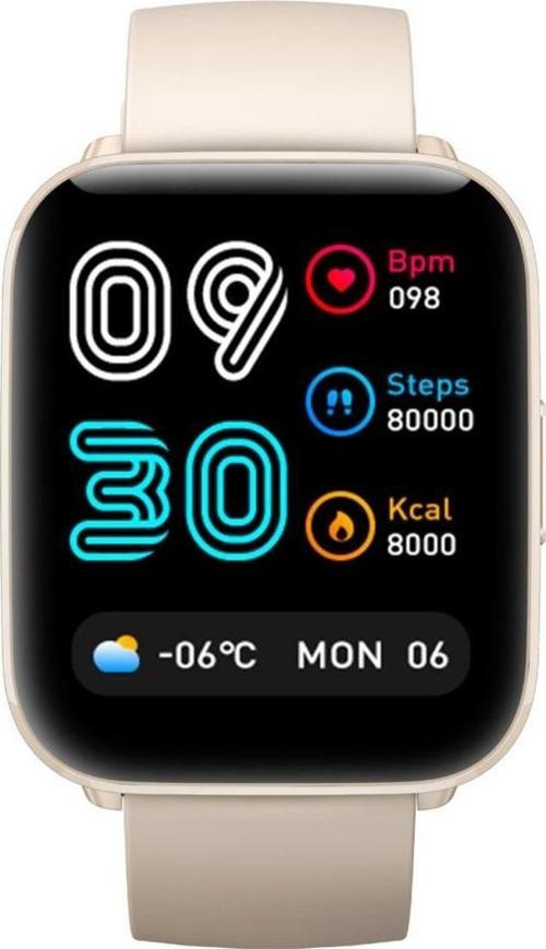 Watch C2 1.69 İnç Hd Ekran 2 Atm Spo2 Akıllı Saat Bej