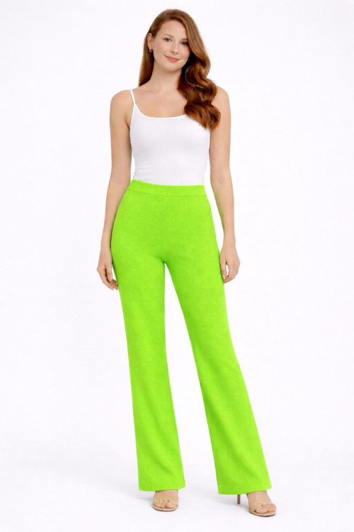 Beli Lastikli Bol Paça Polyester Pantolon