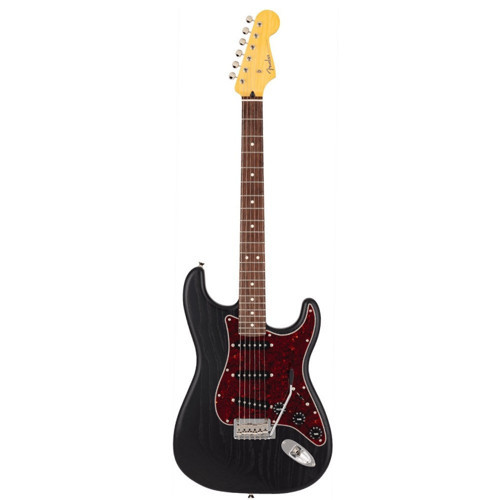 Made in Japan Limited Edition Raw Ash Stratocaster Gülağacı Klavye Black w/Bag Elektro Gitar