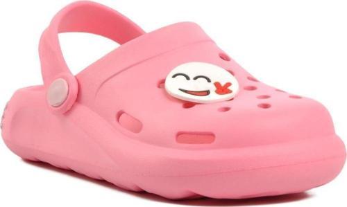 Brn 1648-F Pembe Desenli Çocuk Sabo Terlik